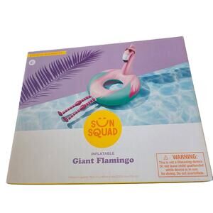 Sun Squad Inflatable Giant Flamingo Pool Float 79 x 45 NEW  Beach